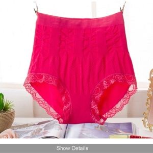 Red Pin up control panties. High waist Panties.
